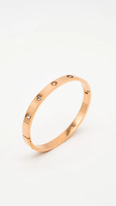 Lustre Rose Gold Bangle